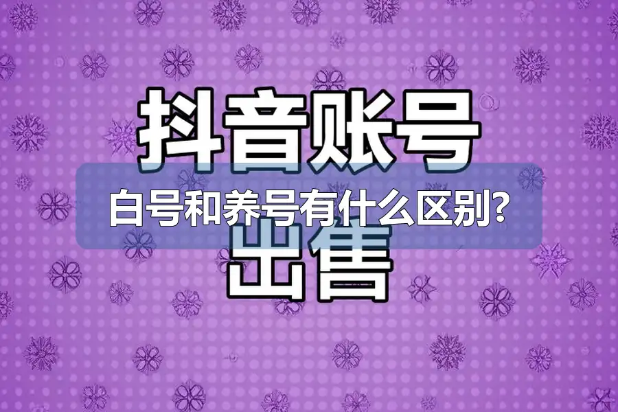白号和养号有什么区别?